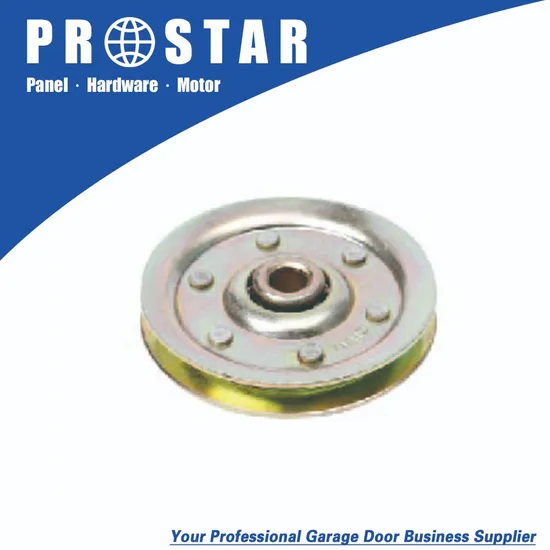 Galvanized / Zinc Plated Steel 3′ ′ 4′ ′ Residential Garage Door Guide Pulley Wheel / Folk / Plate / Bracket 