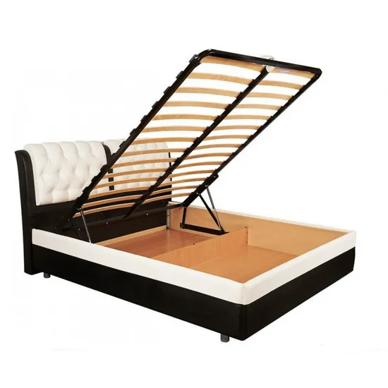 Customized Super King Queen Bedroom Furniture Frame Storage Ottoman Beds Platform Metal Bedframe with Storage for Poland Bedroom Bed Frame 
