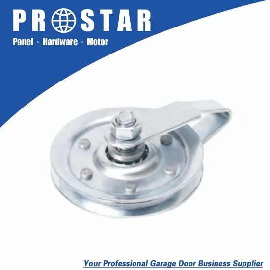 Galvanized / Zinc Plated Steel 3′ ′ 4′ ′ Automatic Sectional Garage Door Guide Pulley Wheel / Folk / Plate / Bracket 